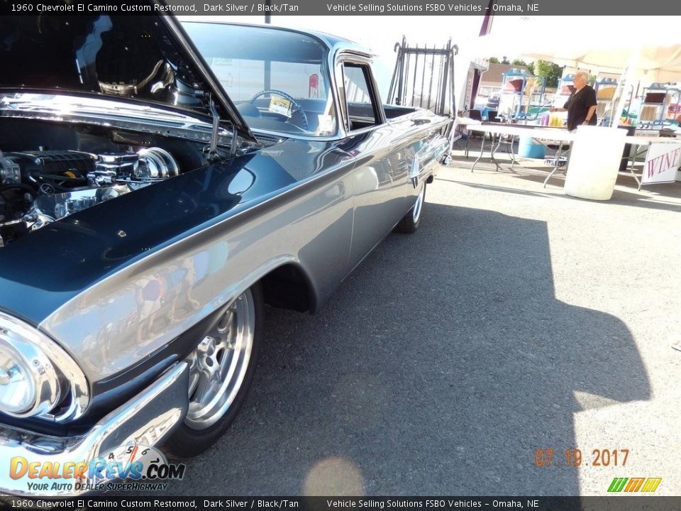 1960 Chevrolet El Camino Custom Restomod Dark Silver / Black/Tan Photo #21