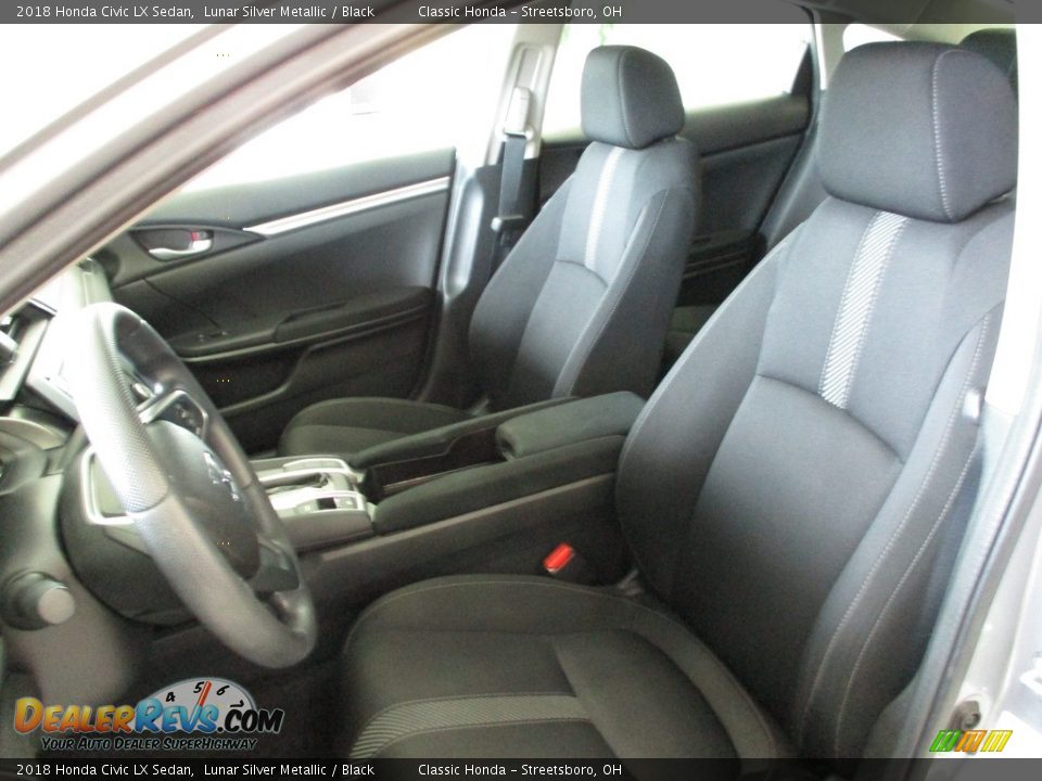 2018 Honda Civic LX Sedan Lunar Silver Metallic / Black Photo #22