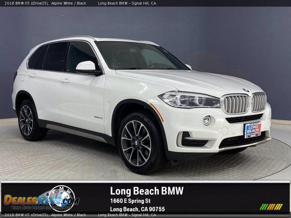 2018 BMW X5 sDrive35i Alpine White / Black Photo #1