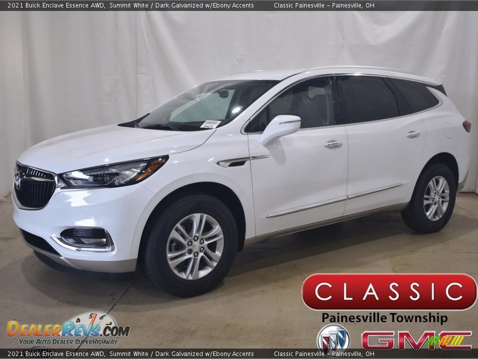 2021 Buick Enclave Essence AWD Summit White / Dark Galvanized w/Ebony Accents Photo #1