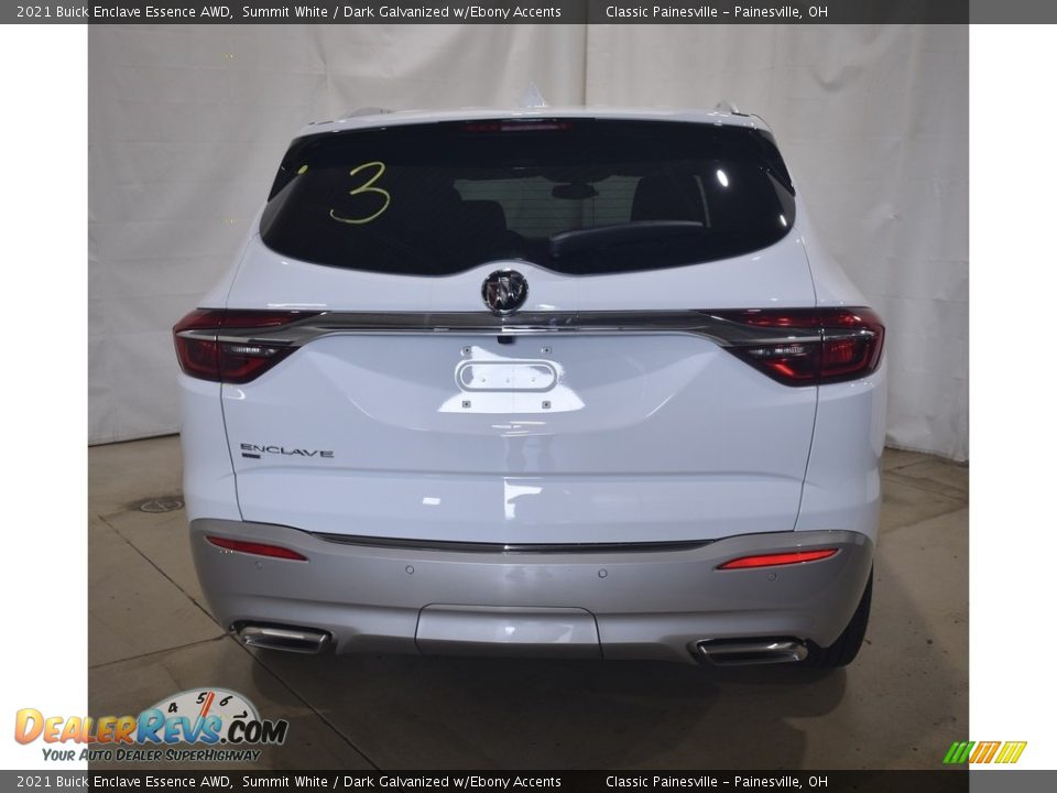 2021 Buick Enclave Essence AWD Summit White / Dark Galvanized w/Ebony Accents Photo #3