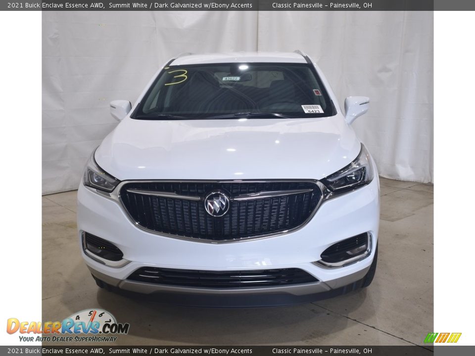 2021 Buick Enclave Essence AWD Summit White / Dark Galvanized w/Ebony Accents Photo #4