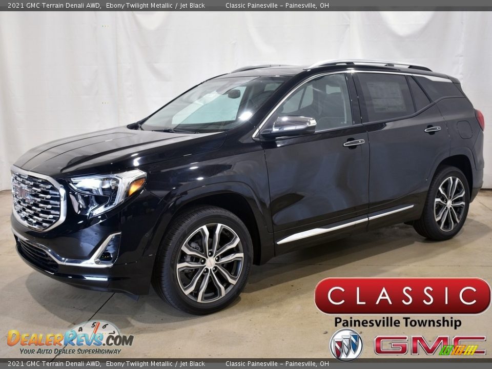 2021 GMC Terrain Denali AWD Ebony Twilight Metallic / Jet Black Photo #1