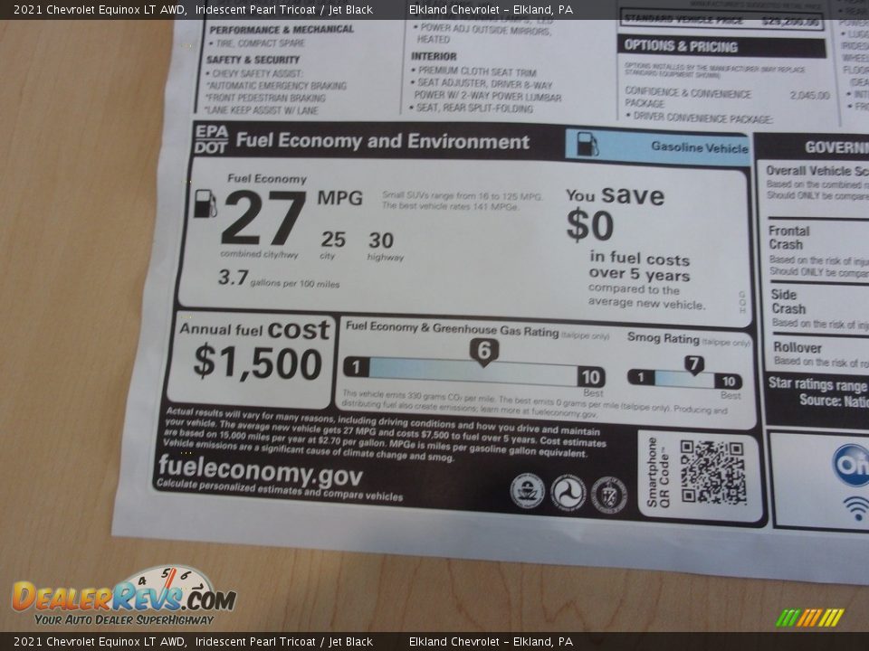 2021 Chevrolet Equinox LT AWD Iridescent Pearl Tricoat / Jet Black Photo #34