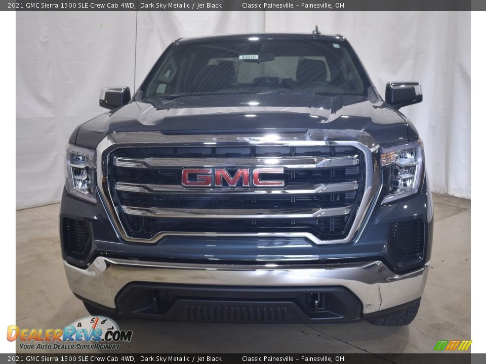 2021 GMC Sierra 1500 SLE Crew Cab 4WD Dark Sky Metallic / Jet Black Photo #4