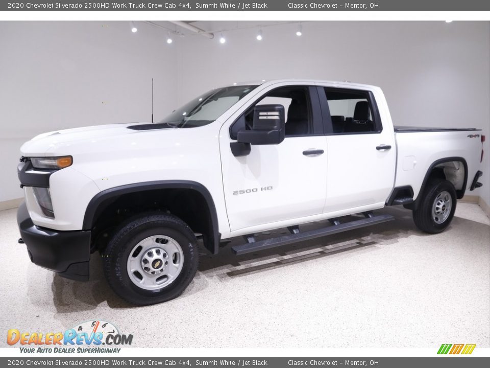 2020 Chevrolet Silverado 2500HD Work Truck Crew Cab 4x4 Summit White / Jet Black Photo #3