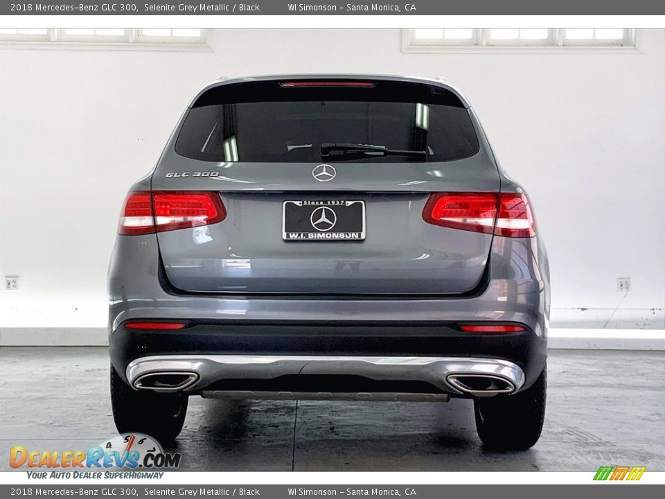 2018 Mercedes-Benz GLC 300 Selenite Grey Metallic / Black Photo #3