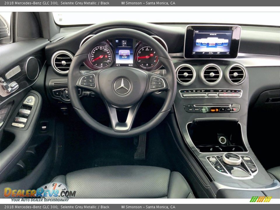 2018 Mercedes-Benz GLC 300 Selenite Grey Metallic / Black Photo #4