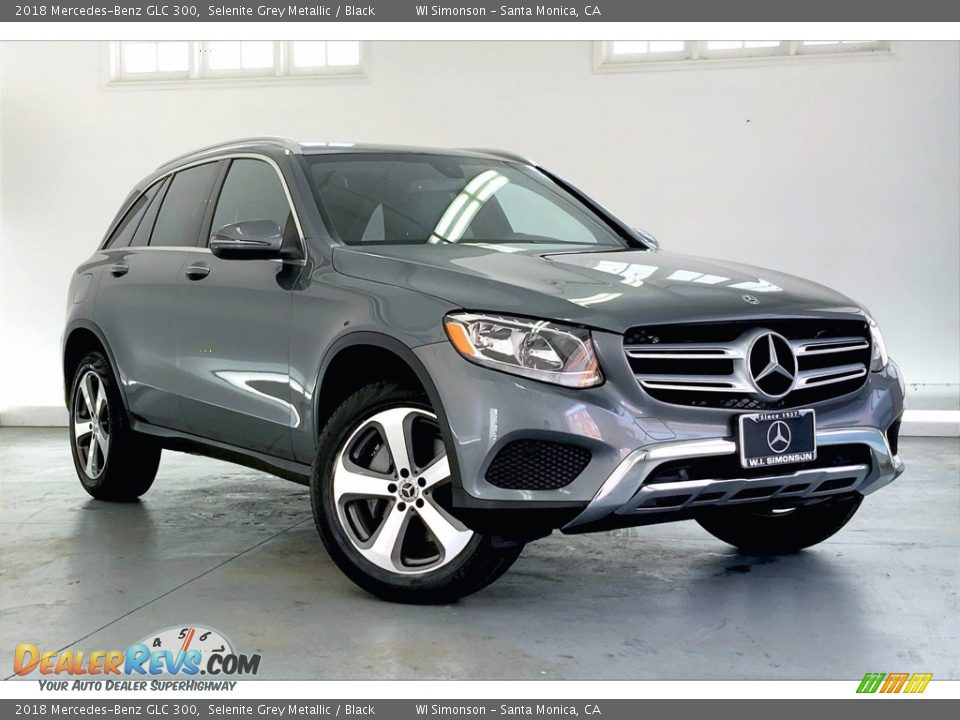 2018 Mercedes-Benz GLC 300 Selenite Grey Metallic / Black Photo #34