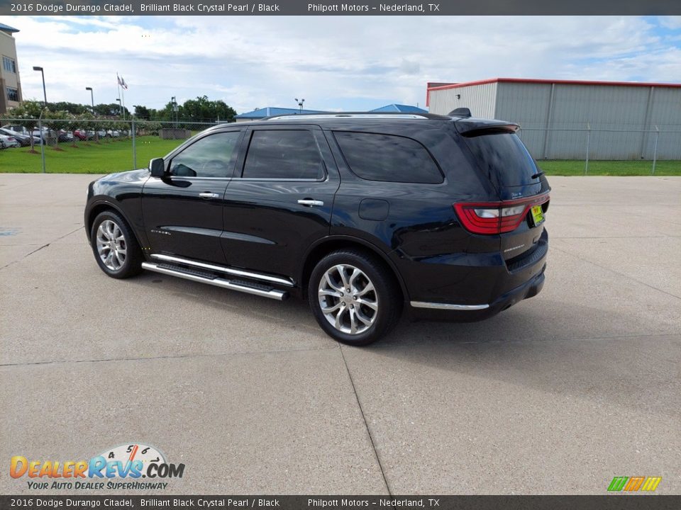 2016 Dodge Durango Citadel Brilliant Black Crystal Pearl / Black Photo #5