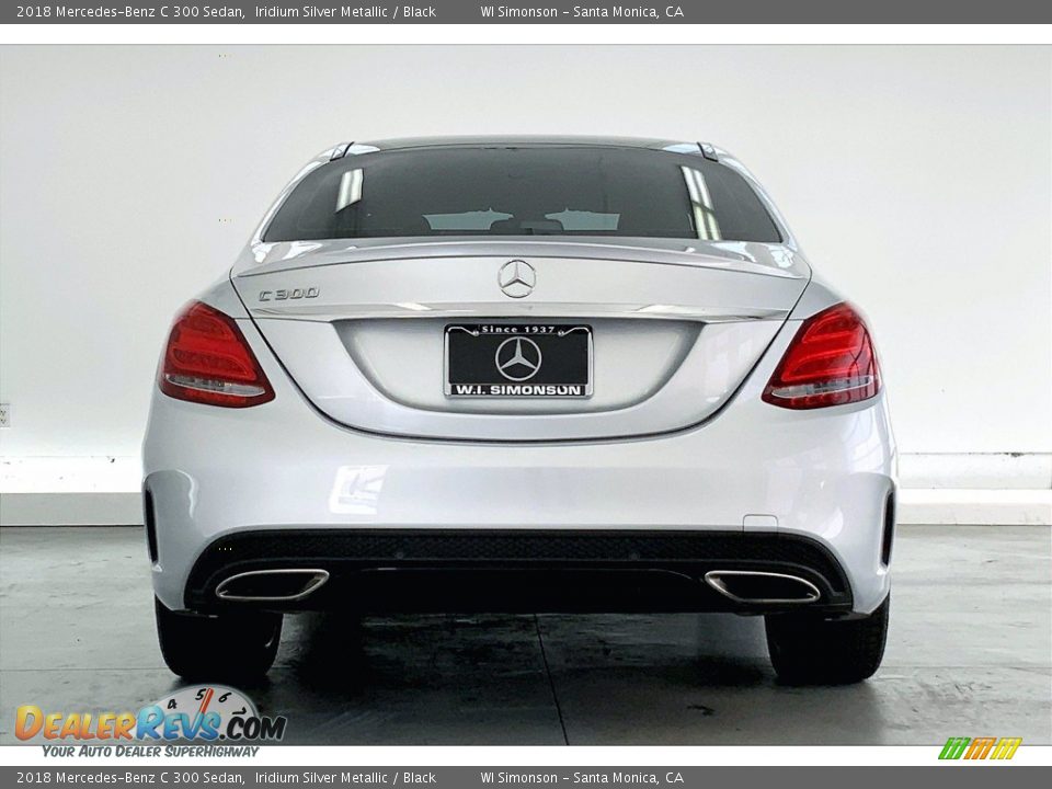 2018 Mercedes-Benz C 300 Sedan Iridium Silver Metallic / Black Photo #3