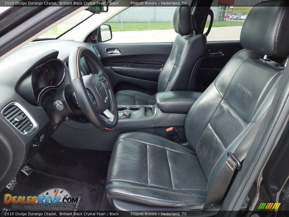 Black Interior - 2016 Dodge Durango Citadel Photo #10