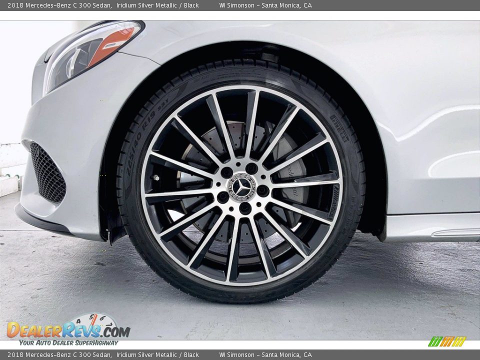2018 Mercedes-Benz C 300 Sedan Iridium Silver Metallic / Black Photo #8
