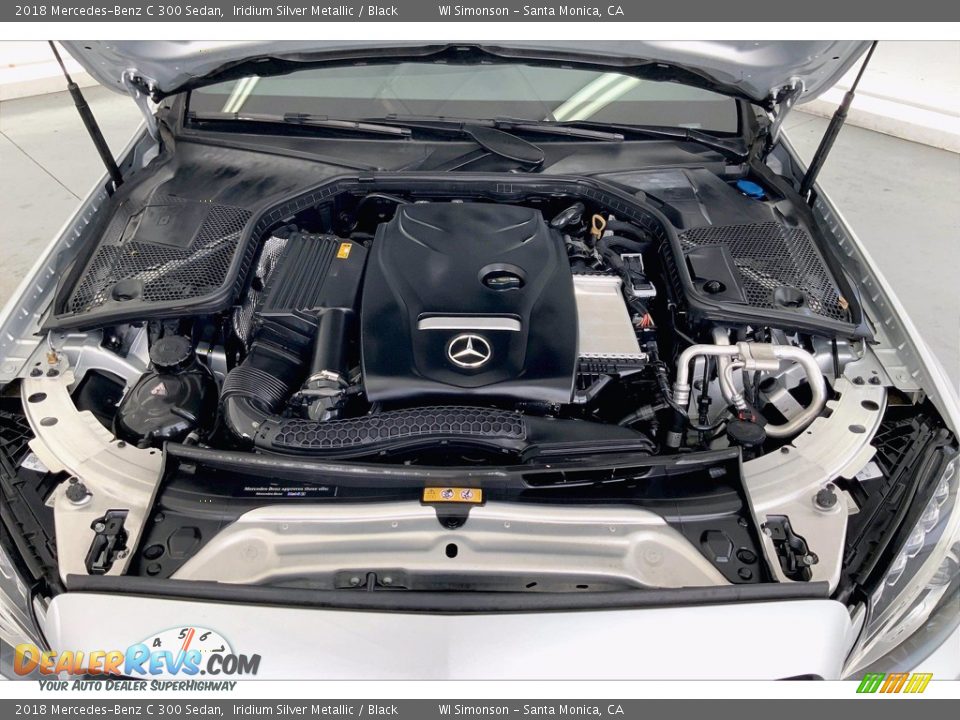 2018 Mercedes-Benz C 300 Sedan Iridium Silver Metallic / Black Photo #9