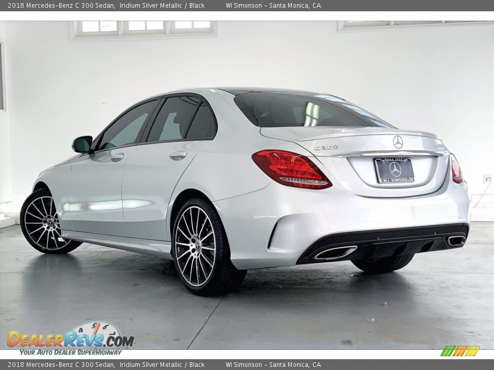 2018 Mercedes-Benz C 300 Sedan Iridium Silver Metallic / Black Photo #10