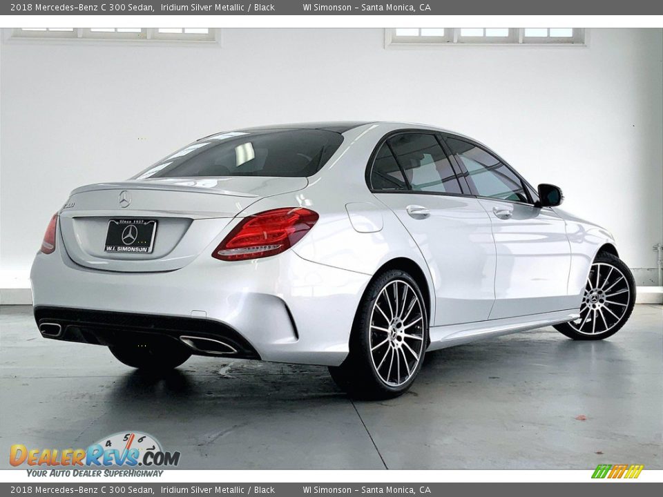 2018 Mercedes-Benz C 300 Sedan Iridium Silver Metallic / Black Photo #13