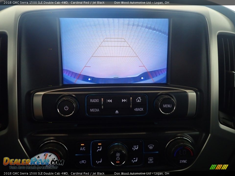 2018 GMC Sierra 1500 SLE Double Cab 4WD Cardinal Red / Jet Black Photo #2