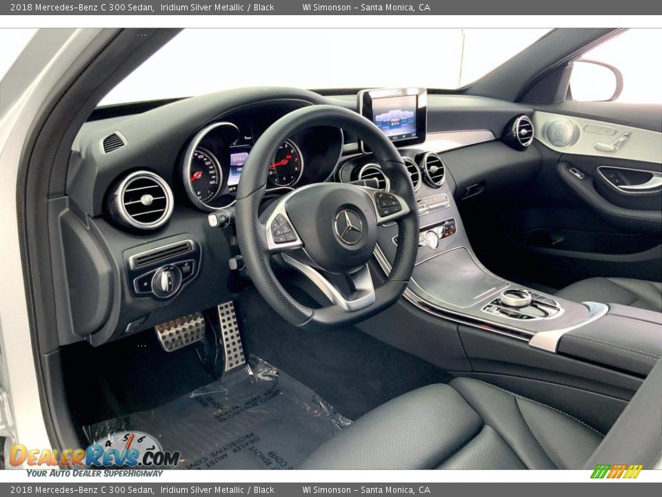 2018 Mercedes-Benz C 300 Sedan Iridium Silver Metallic / Black Photo #14