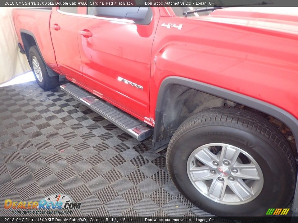 2018 GMC Sierra 1500 SLE Double Cab 4WD Cardinal Red / Jet Black Photo #4