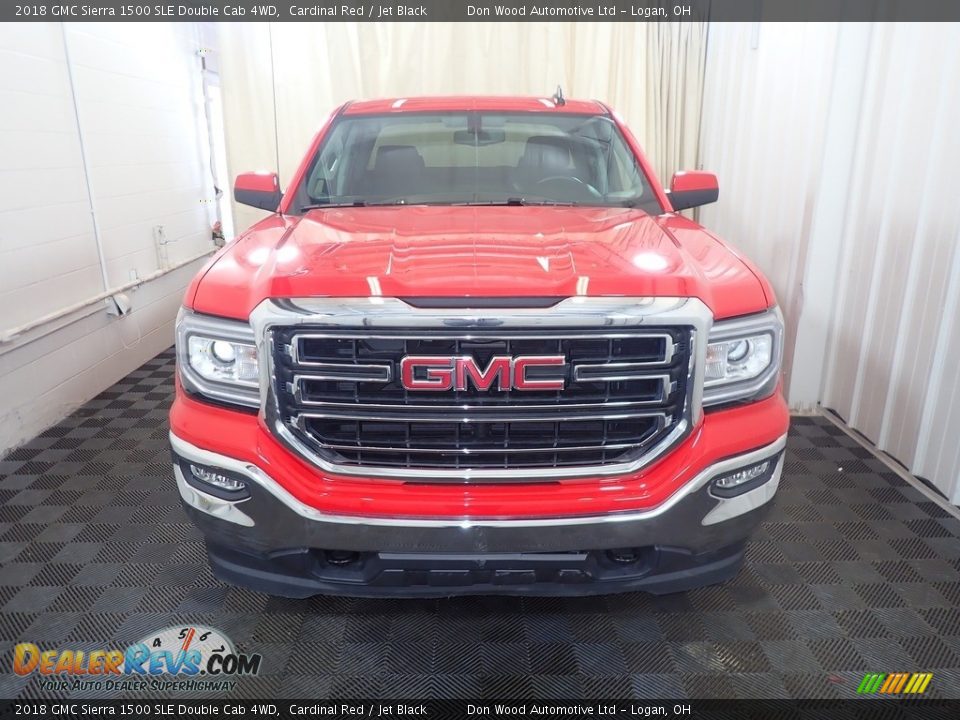 2018 GMC Sierra 1500 SLE Double Cab 4WD Cardinal Red / Jet Black Photo #5