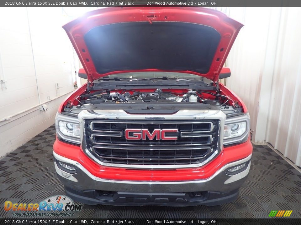 2018 GMC Sierra 1500 SLE Double Cab 4WD Cardinal Red / Jet Black Photo #6