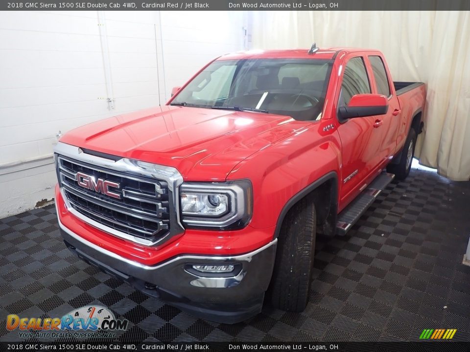 2018 GMC Sierra 1500 SLE Double Cab 4WD Cardinal Red / Jet Black Photo #8
