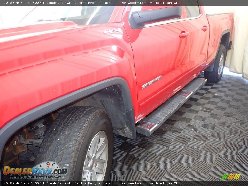 2018 GMC Sierra 1500 SLE Double Cab 4WD Cardinal Red / Jet Black Photo #9