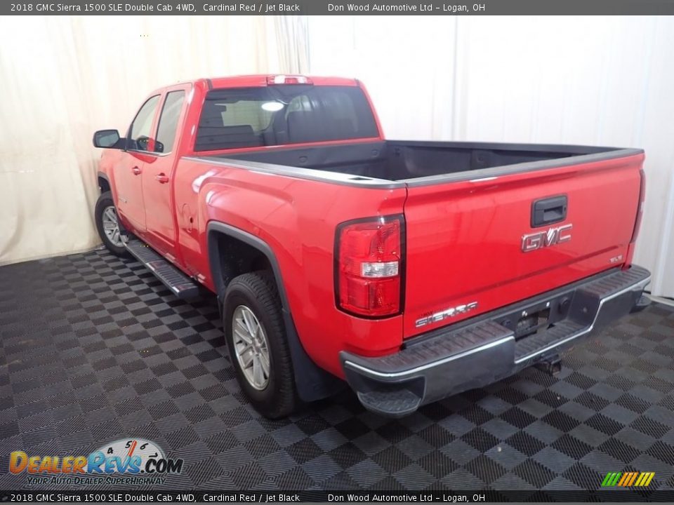 2018 GMC Sierra 1500 SLE Double Cab 4WD Cardinal Red / Jet Black Photo #10