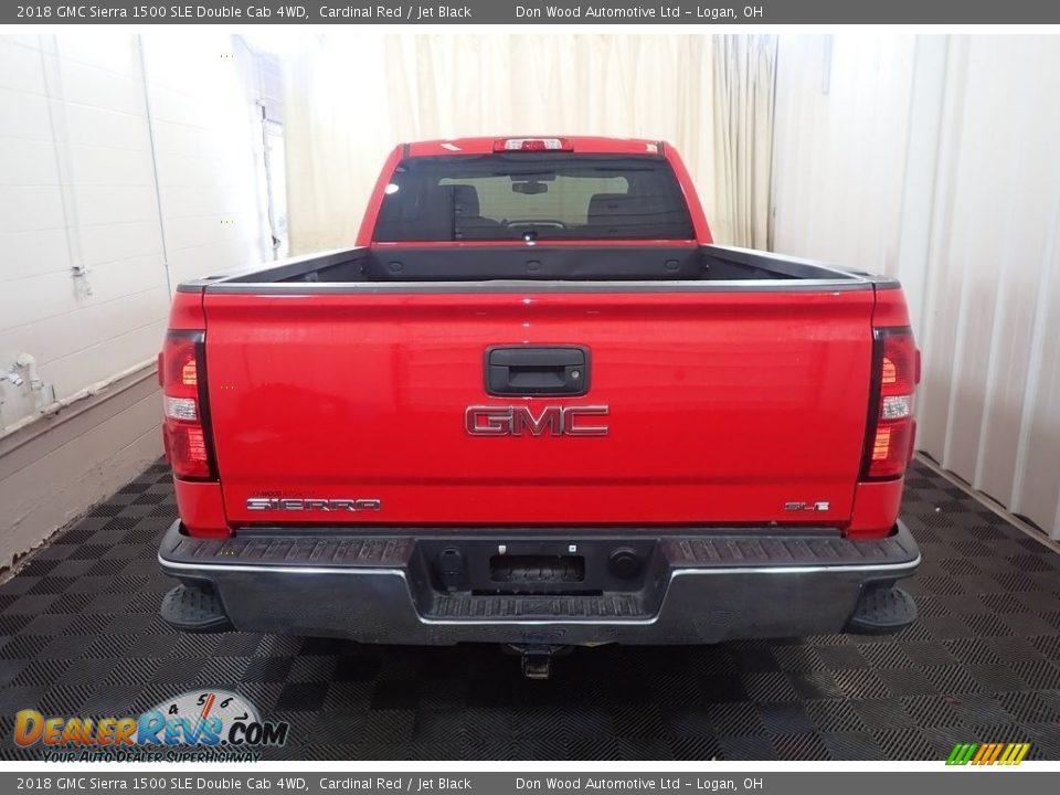 2018 GMC Sierra 1500 SLE Double Cab 4WD Cardinal Red / Jet Black Photo #11