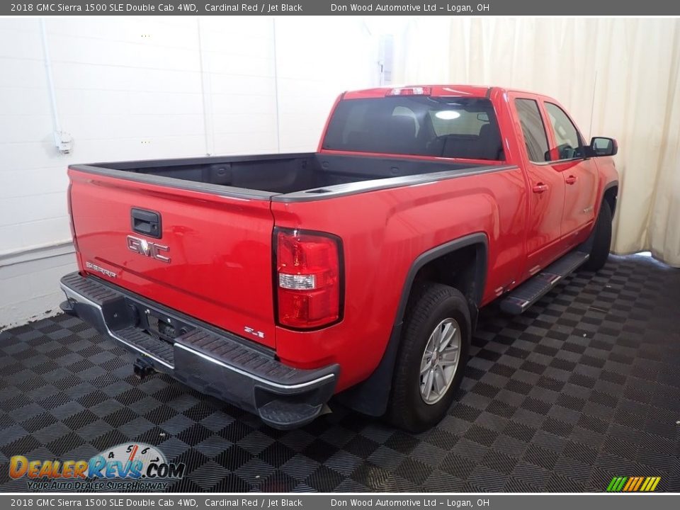 2018 GMC Sierra 1500 SLE Double Cab 4WD Cardinal Red / Jet Black Photo #13