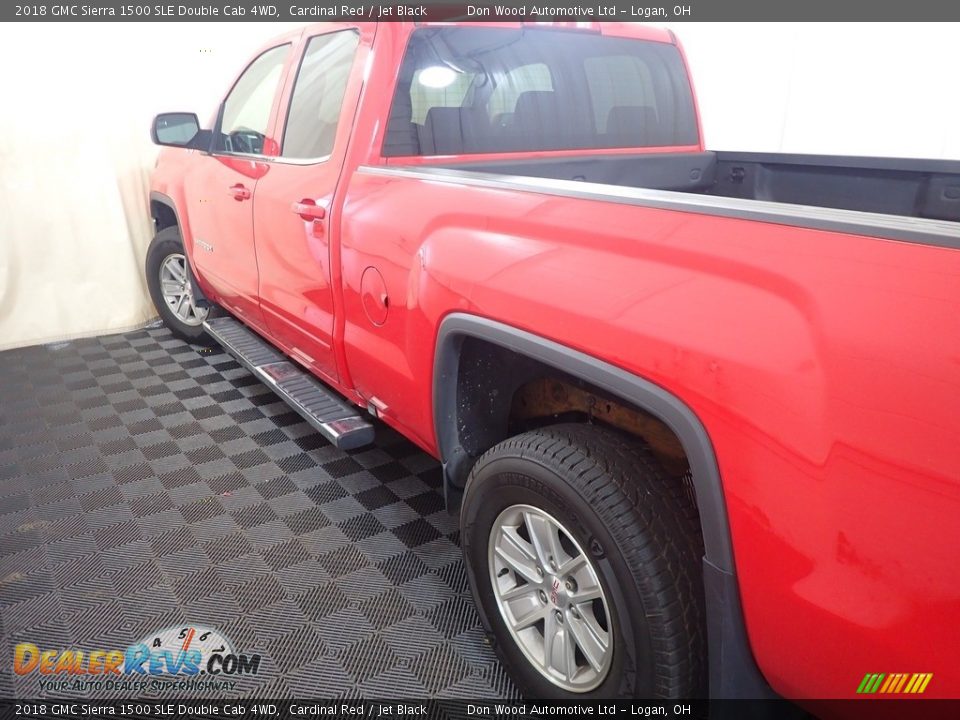 2018 GMC Sierra 1500 SLE Double Cab 4WD Cardinal Red / Jet Black Photo #14