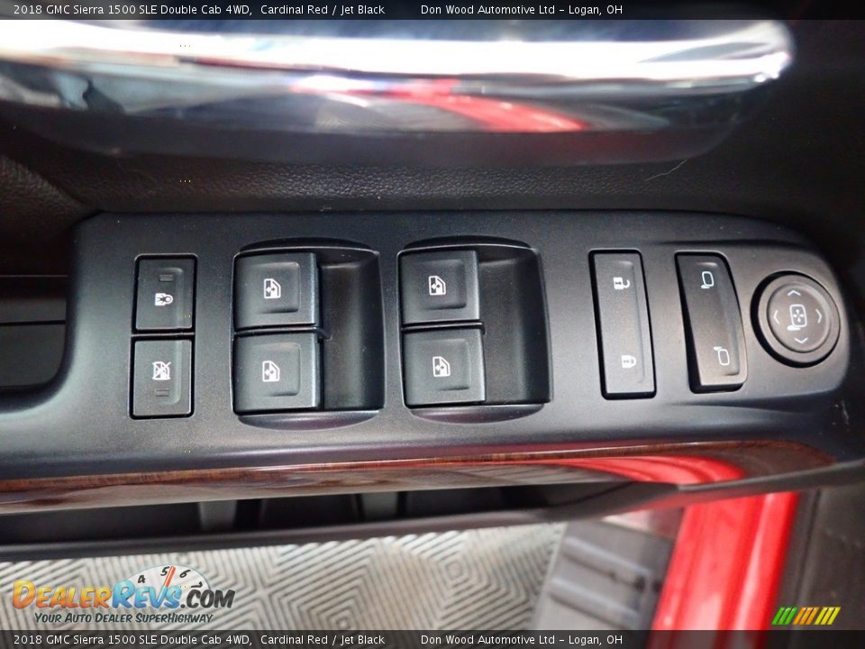 2018 GMC Sierra 1500 SLE Double Cab 4WD Cardinal Red / Jet Black Photo #17