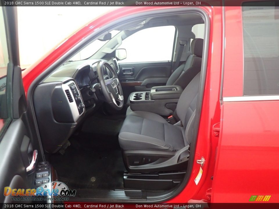 Jet Black Interior - 2018 GMC Sierra 1500 SLE Double Cab 4WD Photo #18