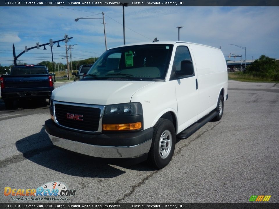 2019 GMC Savana Van 2500 Cargo Summit White / Medium Pewter Photo #2