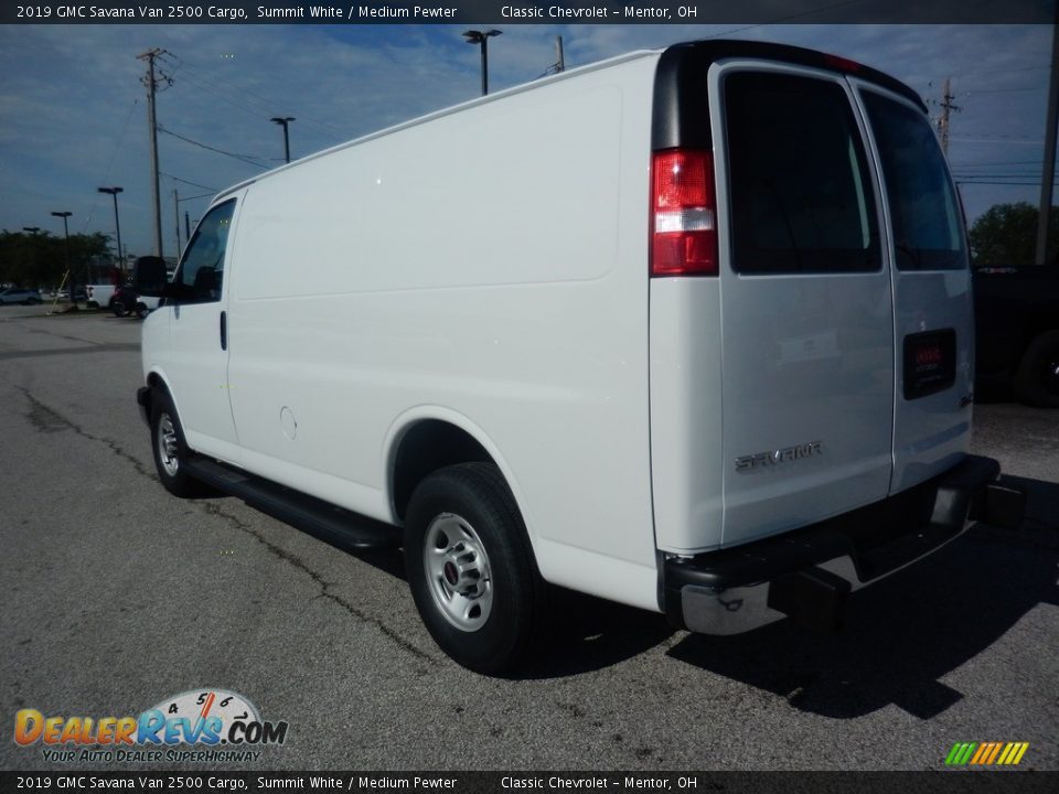 2019 GMC Savana Van 2500 Cargo Summit White / Medium Pewter Photo #5