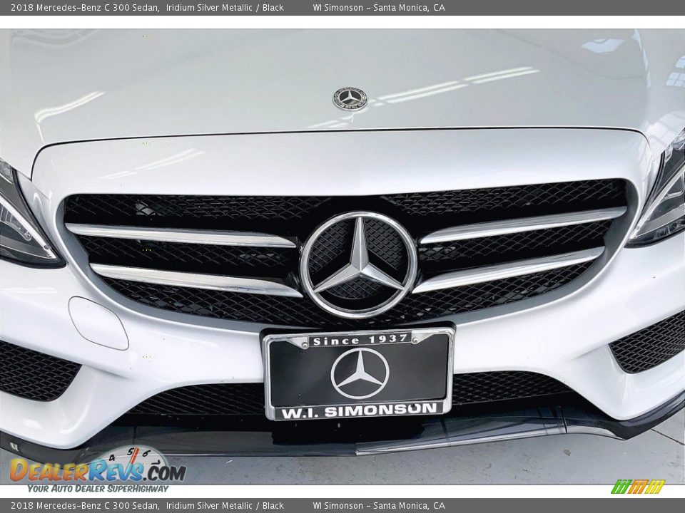 2018 Mercedes-Benz C 300 Sedan Iridium Silver Metallic / Black Photo #30
