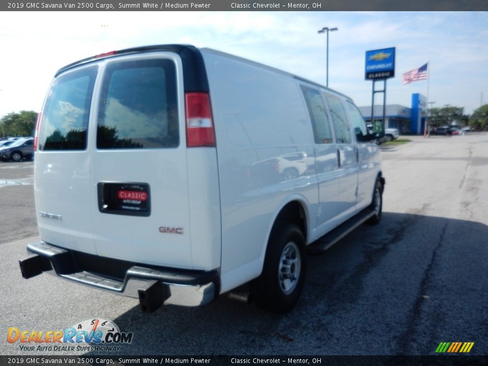 2019 GMC Savana Van 2500 Cargo Summit White / Medium Pewter Photo #6