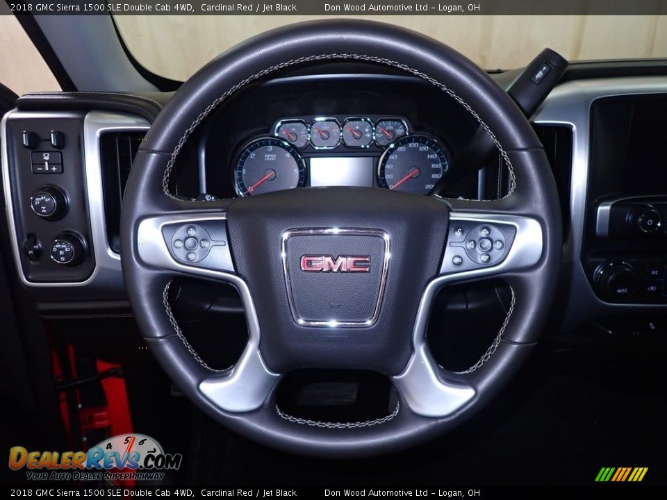 2018 GMC Sierra 1500 SLE Double Cab 4WD Steering Wheel Photo #23