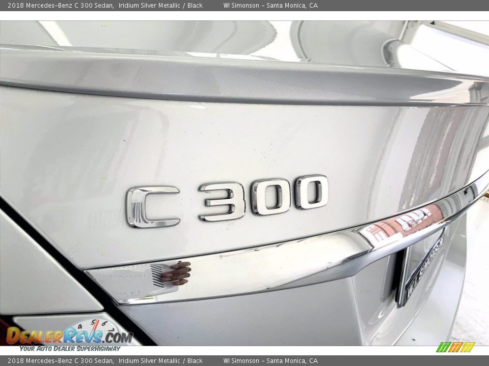 2018 Mercedes-Benz C 300 Sedan Iridium Silver Metallic / Black Photo #31