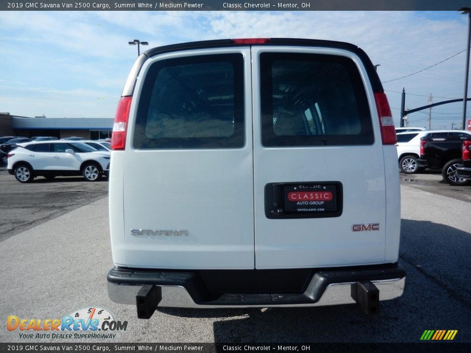 2019 GMC Savana Van 2500 Cargo Summit White / Medium Pewter Photo #7