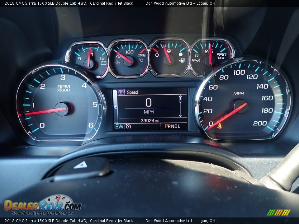 2018 GMC Sierra 1500 SLE Double Cab 4WD Gauges Photo #24