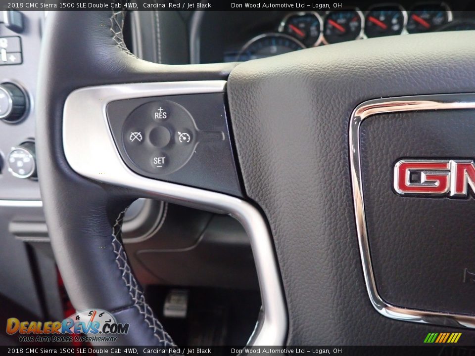 2018 GMC Sierra 1500 SLE Double Cab 4WD Steering Wheel Photo #25