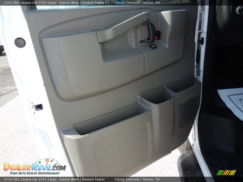 2019 GMC Savana Van 2500 Cargo Summit White / Medium Pewter Photo #10