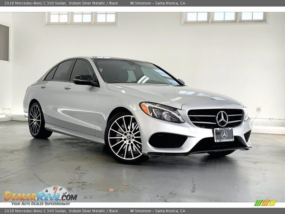 2018 Mercedes-Benz C 300 Sedan Iridium Silver Metallic / Black Photo #34
