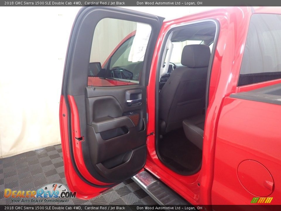 2018 GMC Sierra 1500 SLE Double Cab 4WD Cardinal Red / Jet Black Photo #30