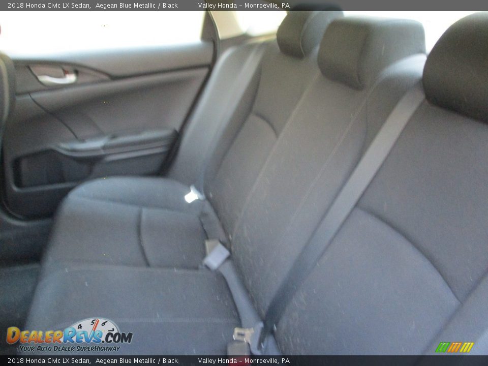 2018 Honda Civic LX Sedan Aegean Blue Metallic / Black Photo #11
