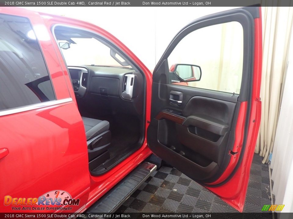 2018 GMC Sierra 1500 SLE Double Cab 4WD Cardinal Red / Jet Black Photo #34