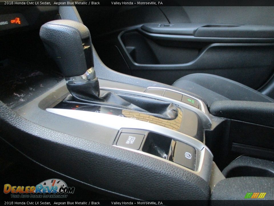 2018 Honda Civic LX Sedan Aegean Blue Metallic / Black Photo #15
