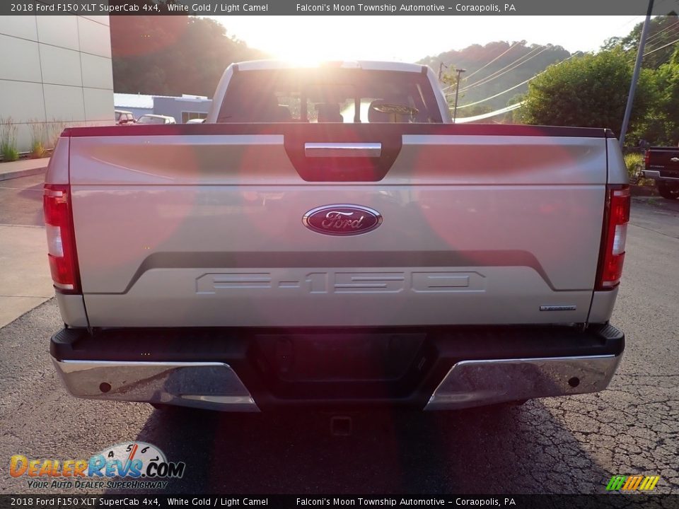 2018 Ford F150 XLT SuperCab 4x4 White Gold / Light Camel Photo #3