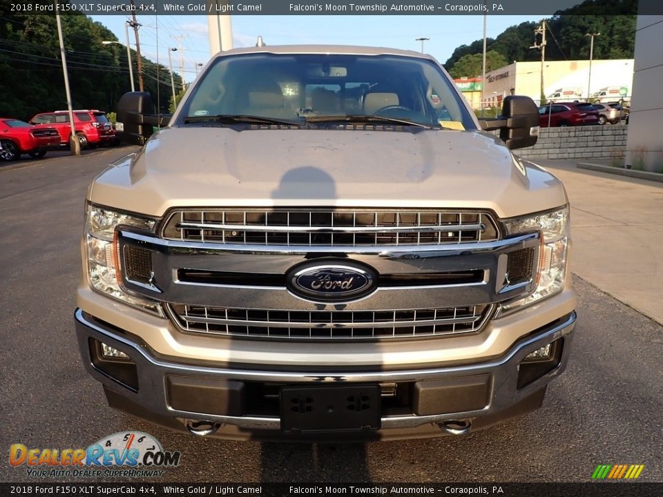 2018 Ford F150 XLT SuperCab 4x4 White Gold / Light Camel Photo #7